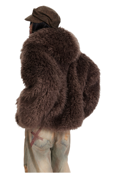 4muggle European Plush Fur Jacket