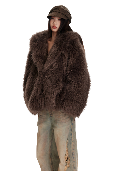 4muggle European Plush Fur Jacket