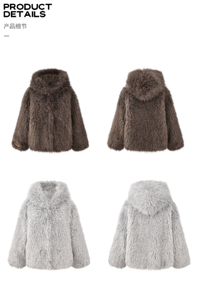 4muggle European Plush Fur Jacket