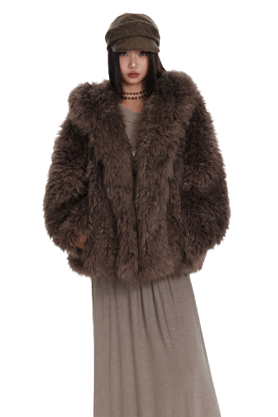 4muggle European Plush Fur Jacket