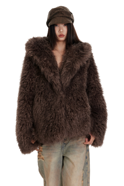 4muggle European Plush Fur Jacket