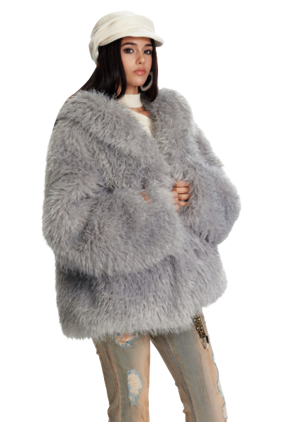 4muggle European Plush Fur Jacket